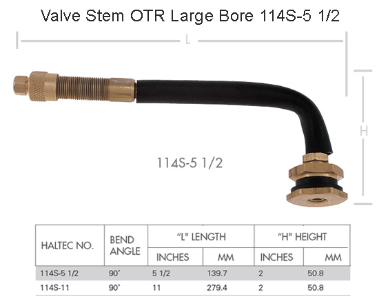 Valve Stem Haltec 114S-5